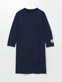 LC Waikiki Crew Neck Printed Women's Dress